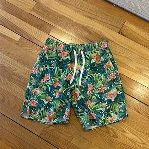 Fair Harbor Floral Leaf Men's 8” inseam Swim Trunks